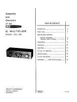 Heathkit GD-125Q - Schematic - Manual 
